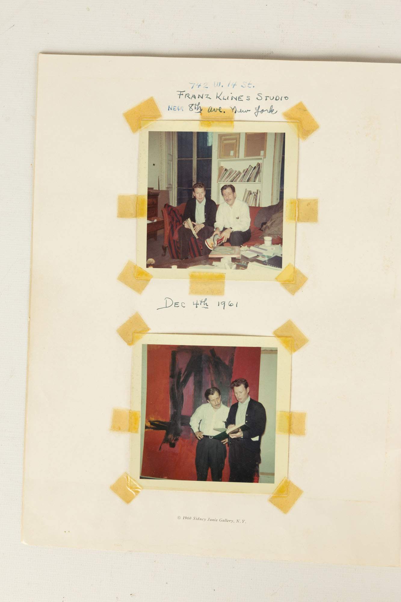 Franz Kline Signed Exhibition Catalogue, Sidney Janis 1960 Cottone