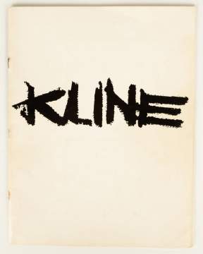 Franz Kline Signed Exhibition Catalogue, Sidney Janis - 1960