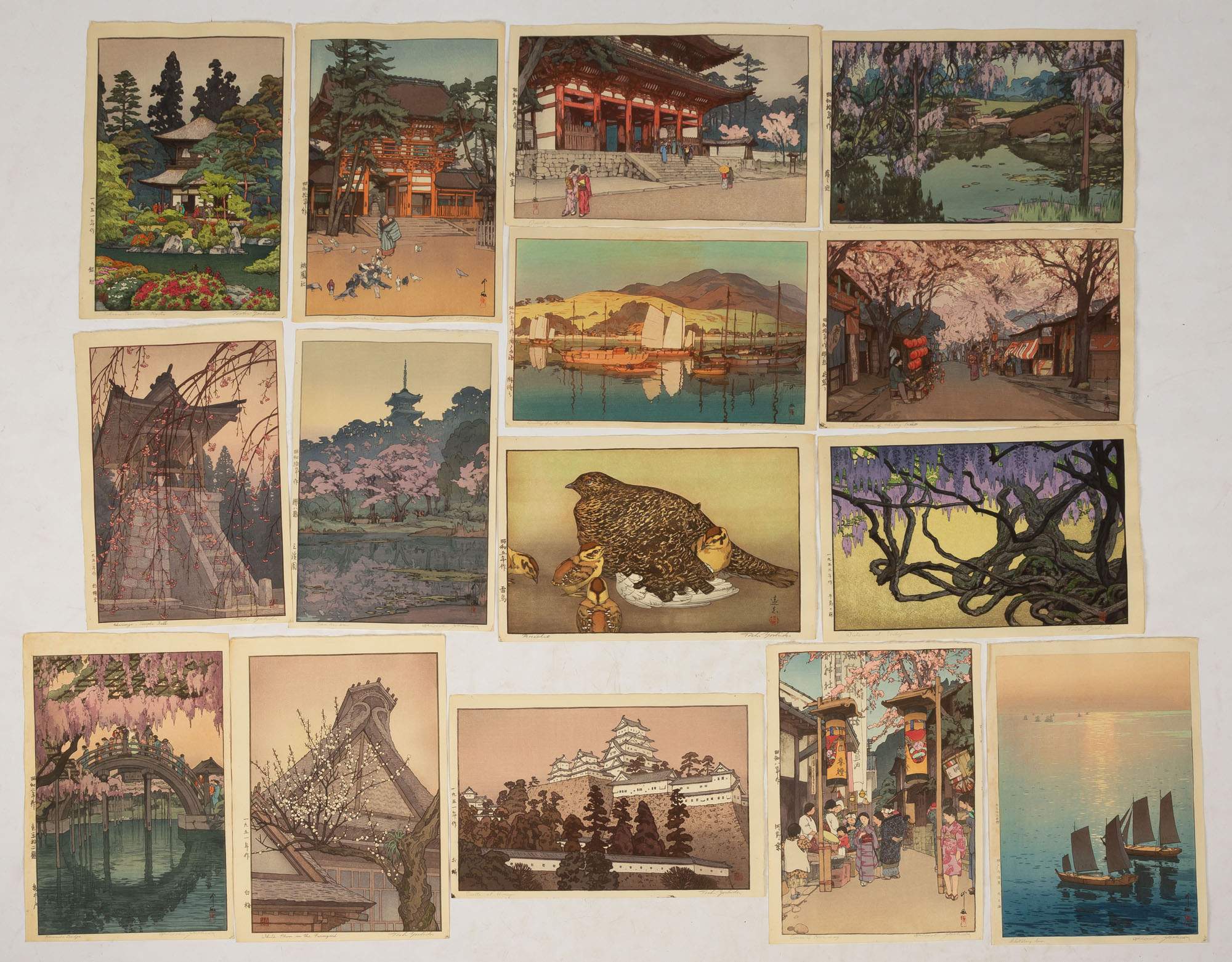 etiket konstant Astrolabe 15) Hiroshi Yoshida, Toshi Yoshida Woodblock Prints | Cottone Auctions