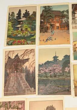 (15) Hiroshi Yoshida, Toshi Yoshida Woodblock Prints