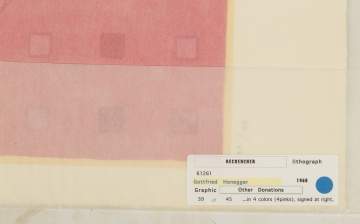 Gottfried Honegger (French, 1917 - 2016) "Rechercher"