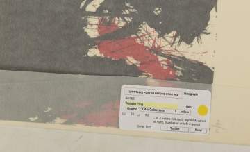 Walasse Ting (Chinese/American, 1929-2010)  Untitled, Poster before Printing