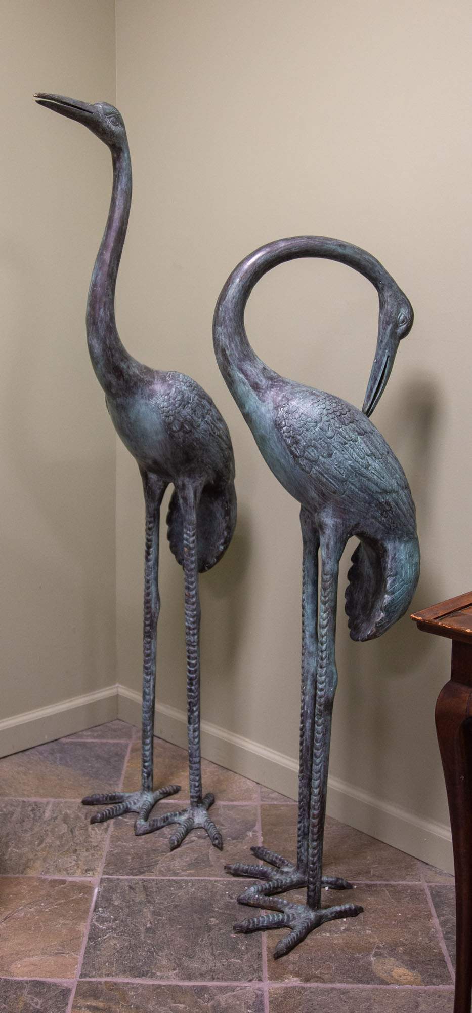 Bronze Crane Sculptures Cottone Auctions