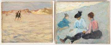 (2) Charles Woodbury (American, 1864-1940) Paintings