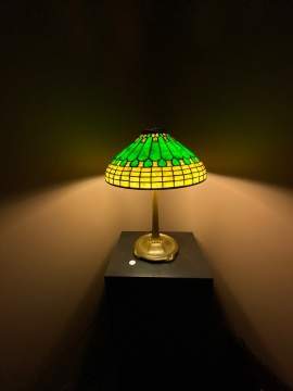 Tiffany Studios, NY Jewel & Feather Table Lamp