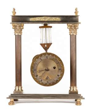 Rare Dent Swinger Table Clock