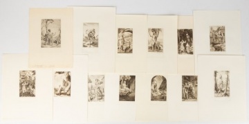 (13) Stephen Gooden (British, 1892-1955) Etchings