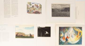 Group of Lithographs & Wood Cuts