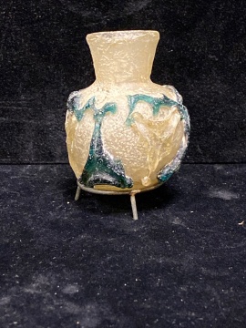 Roman Glass Vase with Applied Decoration