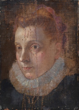 Circle of Annibale Carracci, Early Portrait of a Woman