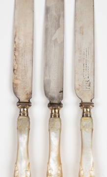 (3) Ulysses S. Grant, Presentation Luncheon Knives