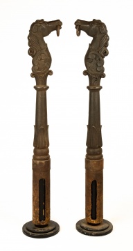 Pair of Horse Hitching Posts