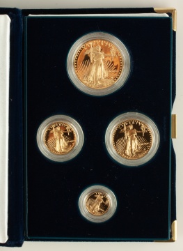 Group of US American Eagle Proof Gold Coins