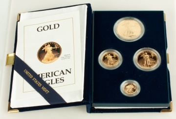 Group of US American Eagle Proof Gold Coins