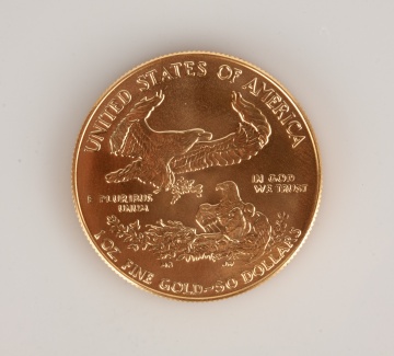 US Liberty MCMLXXXVII One Ounce Gold Coin