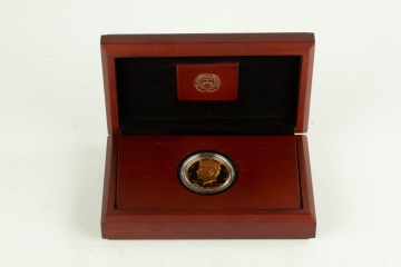 US 50th Anniversary Kennedy Half Dollar Gold Proof Coin