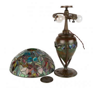A Fine Tiffany Studios, New York, Woodbine Table Lamp