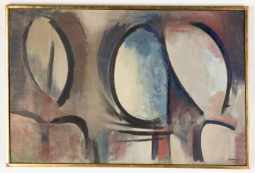 Jean Xceron (Greek/American, 1890-1967) "Composition #12"
