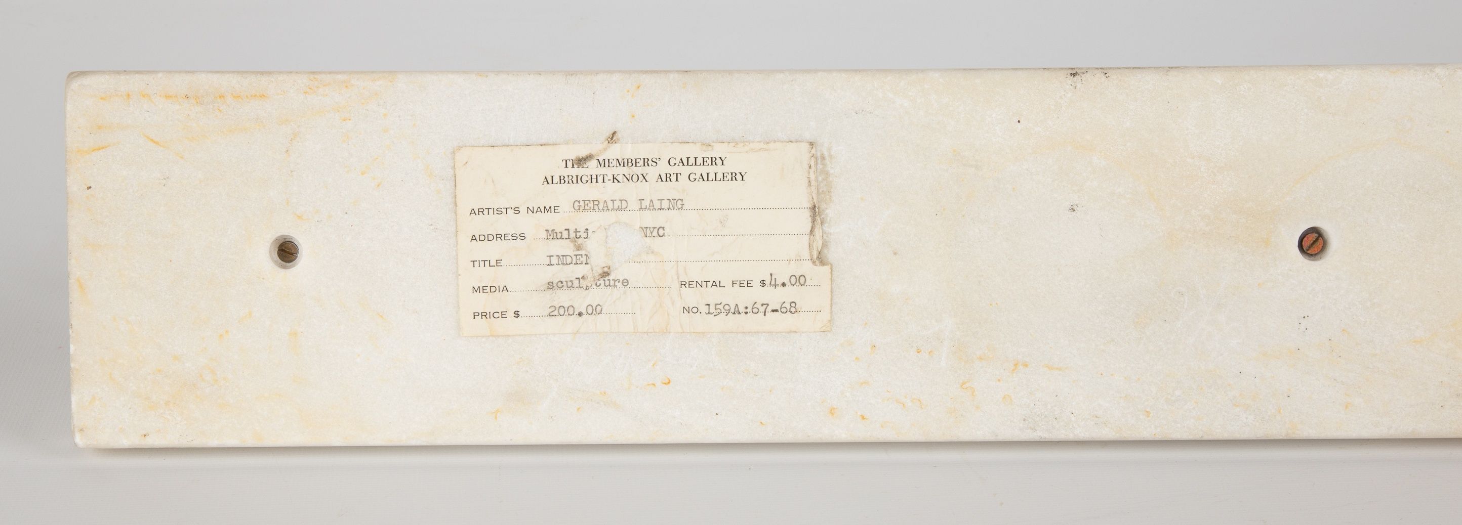 Gerald Ogilvie Laing (British,19362011) "Indenty" Cottone Auctions