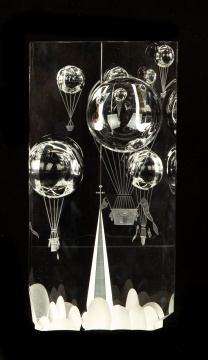 Steuben Glass "Balloon Rally" Sculpture