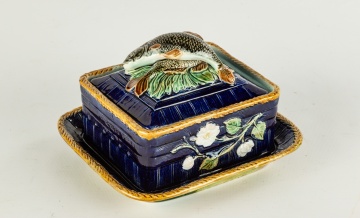 Majolica Covered Sardine Dish