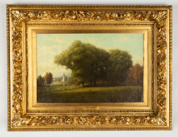Frank Eastman Jones (American, 1854-1933)  Landscape of Le Roy, New York