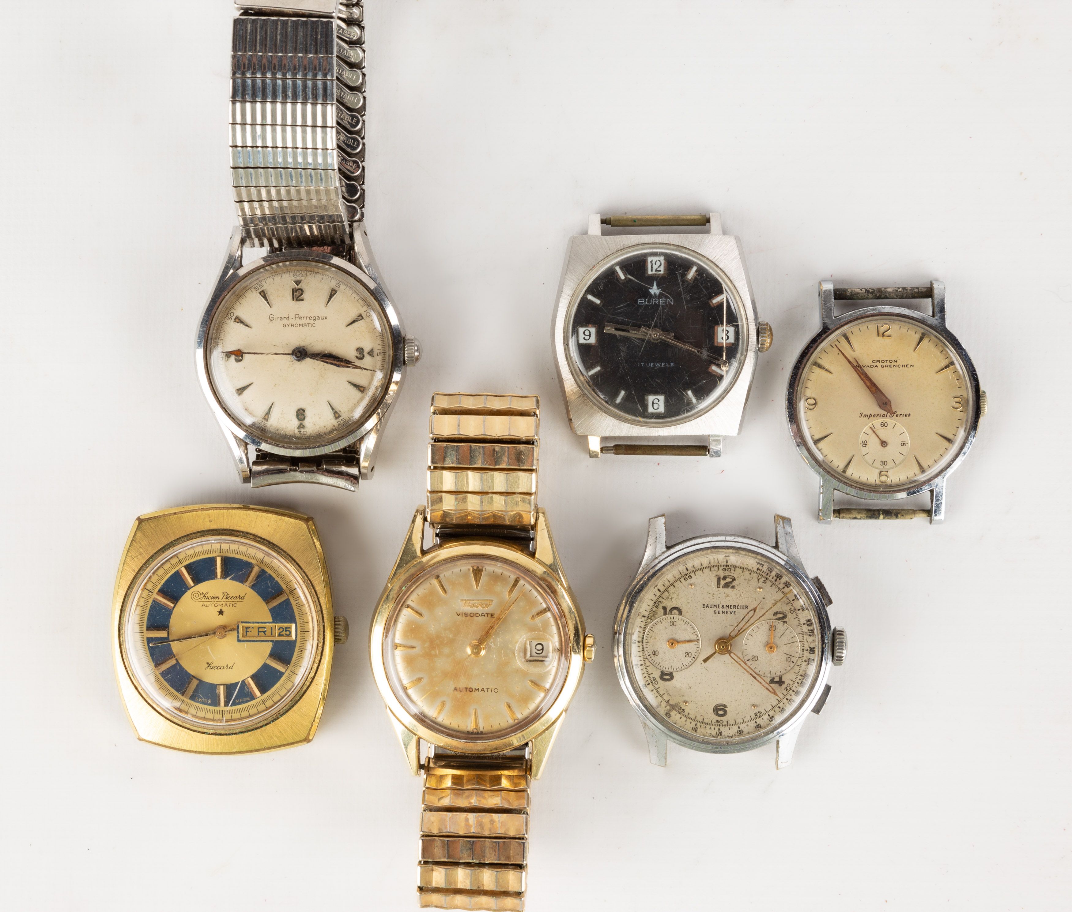 Six Vintage Wrist Watches | Cottone Auctions