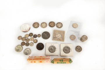 Group of Currency and Coins