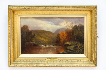 William Ongley (American, 1836–1890) "West Branch of the Ausable"