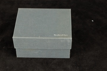 Steuben Glass Ladybug with Jade Gemstone