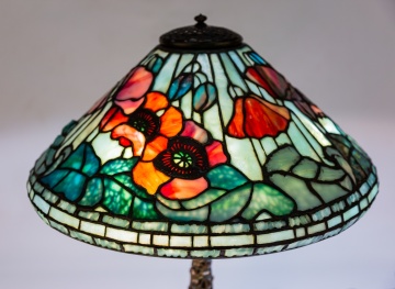 Tiffany Studios, New York, Poppy Table Lamp