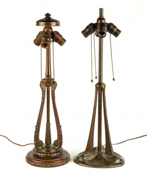 Two Handel Lamp Bases