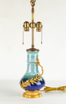 Ceramic Bronze Mounted Lamp Base