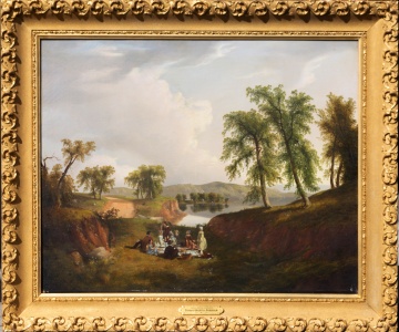 Thomas Mickell Burnham (American, 1818-1866) "Picnic on the Mohawk"