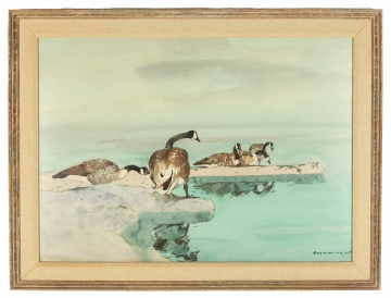 Roy Mason (American, 1886-1972) Geese by Water