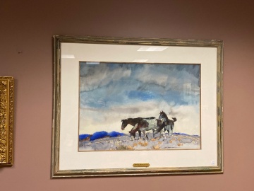 Roy Mason (American, 1886-1972) Horses in a Field