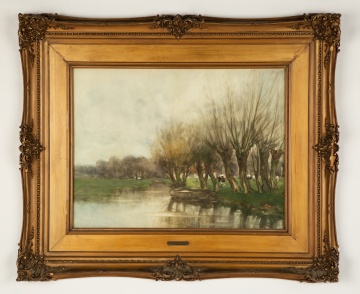 Charles Gruppe (American, 1860-1940) "A Pasture,  Holland"