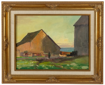 Roy Mason (American, 1886-1972) Barn Scene