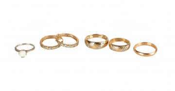 14K Gold Earrings and Rings