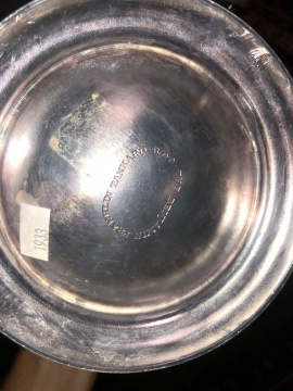 Benjamin Franklin Reproduction Silver Plated Tankard