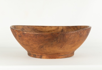 Early Turned Wooden Bowl