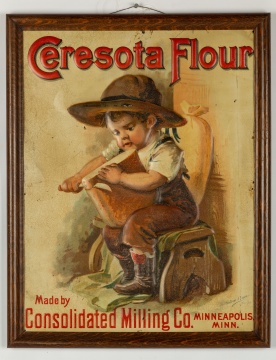 Vintage Ceresota Flour Tin Lithograph