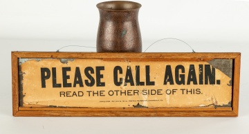 Rare Spalding Bicycle Advertising Triple Sign