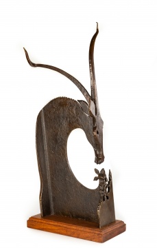 Albert Leon Wilson (Rochester, NY, 1920-1999) Bronze Sculpture of Gazelle