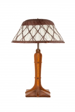 Gustav Stickley #504 Oak Table Lamp
