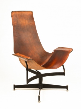 William Katavolos Swivel K Chair for Leathercraft