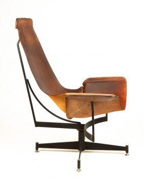 William Katavolos Swivel K Chair for Leathercraft