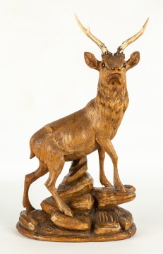 Carved Black Forest Deer