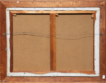 Early 20th Century American Painting of Street Racing