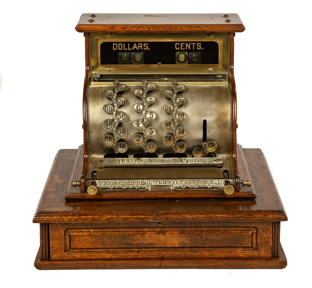 Vintage Union Cash Register Company, Trenton, NJ Cottone Auctions